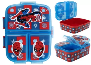 Spiderman Pojemnik  Lunchbox Śniadaniówka 4 Komory - Zestawy naczyń dla dzieci - miniaturka - grafika 1