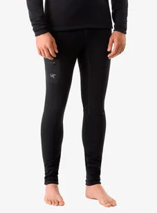 Legginsy termoaktywne Arcteryx Rho Heavyweight Bottom - black - Kalesony - miniaturka - grafika 1