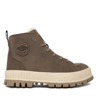 Buty trekkingowe męskie - Trapery Palladium Pallashock Zip Warm 74353-281-M Szary - miniaturka - grafika 1