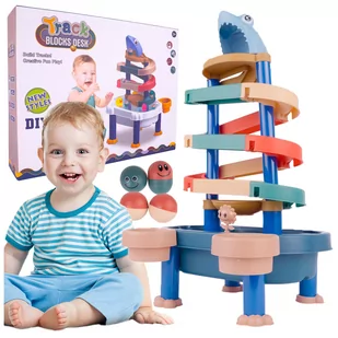 ﻿Tor Kulkowy Stolik Wodny Zjeżdżalnia Dla Malucha - Zabawki sensoryczne - miniaturka - grafika 1