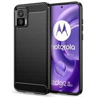 Etui i futerały do telefonów - Tech-Protect Etui TPUCarbon do Motorola Edge 30 Neo Czarny - miniaturka - grafika 1