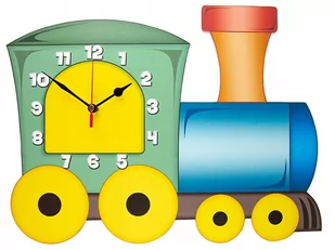 Ciuchcia zegar ścienny dla dzieci bezgłośny / Epokoik - Zegary - miniaturka - grafika 1