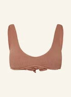 Stroje kąpielowe - Seafolly Góra Od Bikini Bustier Sea Dive braun - miniaturka - grafika 1