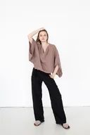 Bluzki damskie - Tunika lniana, miękka polski len z certyfikatem - miniaturka - grafika 1