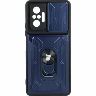 Bizon Etui Case Camshield Card Slot Ring Redmi Note 10 Pro granatowe BCCSCSRRN10PDBL - Etui i futerały do telefonów - miniaturka - grafika 1