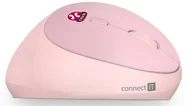 Myszki - Connect IT CONNECT IT FOR HEALTH LADIES PINK Bezprzewodowa mysz pionowa ergonomiczna różowa CMO-2600-PK - miniaturka - grafika 1