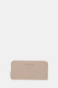Portfele - Patrizia Pepe portfel skórzany damski kolor beżowy CQ4879 L001 - miniaturka - grafika 1