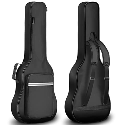 CAHAYA Torba na gitarę klasyczną 90 cm torba na gitarę miękki futerał o grubości 6 mm wyściełana plecak na gitarę z dużymi kieszeniami paski odblaskowe model CY0288