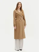 Płaszcze damskie - Guess Trencz W5RL15 WGYM2 Beżowy Regular Fit - miniaturka - grafika 1