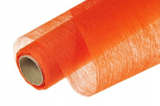 Flizelina FIZELINA polska PREMIUM 50 cm x 8 y gładka POMARAŃCZOWA