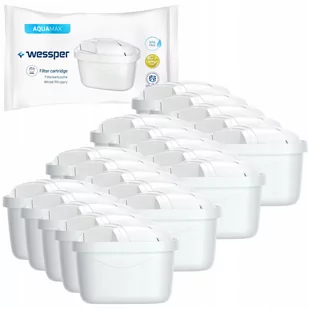 20x Wessper Aquamax - Filtr Zamienny Do Dzbanków: Brita, Aquaphor, Wessper, Dafi (Zamiennik) - Wkłady filtrujące - miniaturka - grafika 1