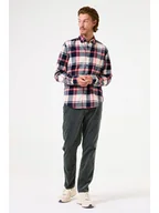 Koszule męskie - Garcia Koszula w kolorze kremowo-granatowo-czerwonym - miniaturka - grafika 1