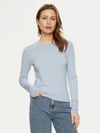 Bluzki damskie - Calvin Klein Bluzka K20K208031 Błękitny Slim Fit - miniaturka - grafika 1
