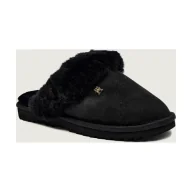 Kapcie damskie - Tommy Hilfiger Obuwie domowe shearling zamsz z dodatkiem wełny - miniaturka - grafika 1