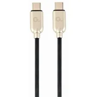 Kable USB - Gembird KABEL USB TYPE-C M/M POWER DELIVERY (PD) ŁADOWANIE/DANE, 60W, 1M, CZARNY CC-USB2PD60-CMCM-1M - miniaturka - grafika 1