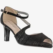 Czółenka - Czółenka Damskie Buty Na Obcasie Skórzana Wkładka Goodin Czarne GD-FL1351 Czarny 40 - miniaturka - grafika 1