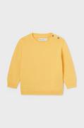 Swetry dla chłopców - Mayoral sweter bawełniany niemowlęcy kolor żółty lekki - miniaturka - grafika 1