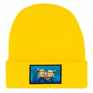 Czapki damskie - CZAPKA BEANIE ZIMOWA CIEPŁA ŻÓŁTA DLA DZIECI Z MOTYWEM GRU RÓŻNE WZORÓW - miniaturka - grafika 1