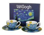 Filiżanki - Zestaw 2 filiżanek espresso Van Gogh Starry Night 90 ml - miniaturka - grafika 1