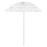 Parasole ogrodowe - vidaXL Parasol plażowy, biały, 180 cm vidaXL - miniaturka - grafika 1