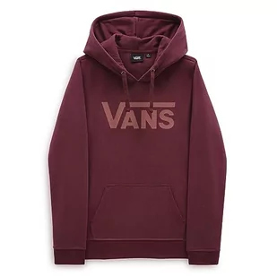 Vans Damska bluza z kapturem Wm Drop V Logo Bluza z kapturem, Port Royale, M, Port Royale, M - Bluzy damskie - miniaturka - grafika 1