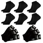 Skarpetki męskie - 6X SOKKO STOPKI MĘSKIE NISKIE BAWEŁNIANE CZARNE - SM6-S10-CZA-45-47 - miniaturka - grafika 1