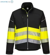 Odzież robocza - PORTWEST PW375 KURTKA OSTRZEGAWCZA SOFTSHELL PW3 KLASA 1; CZARNY/ŻÓŁTY - miniaturka - grafika 1