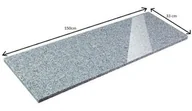 Kostki brukowe i krawężniki - Parapet Stopnica granitowa szara polerowana G603 150x33x2 - miniaturka - grafika 1