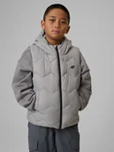 Kurtki i płaszcze dla chłopców - 4F Bezrękawnik z wypełnieniem syntetycznym chłopięcy - szara 164 (13-14 lat) - miniaturka - grafika 1