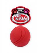 Zabawki dla psów - PET NOVA Pet Nova Piłka gumowa Ball o aromacie wołowiny czerwona 5cm PPTN003 - miniaturka - grafika 1