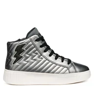 Buty dla dziewczynek - Sneakersy Geox J Mikiroshi J56DVE 000NF C1009 S Srebrny - miniaturka - grafika 1
