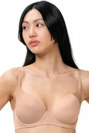 Biustonosze - Triumph BodyMakeup beżowy biustonosz usztywniany - miniaturka - grafika 1