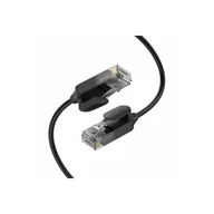 Kable miedziane - Ugreen 3m kabel sieciowy płaski kabel LAN kabel internetowy kabel Ethernet patchcord RJ45 Cat 6A UTP 1000Mbp czarny - miniaturka - grafika 1