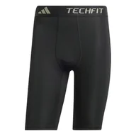 Spodenki męskie - Męskie Spodenki ADIDAS TF BASE SHORT T IN5591 – Czarny - miniaturka - grafika 1