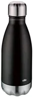 Butelki termiczne - Cilio Butelka termiczna 250 ml (czarny mat) Elegante - miniaturka - grafika 1