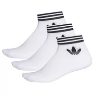 Skarpetki damskie - Adidas, Skarpety sportowe, Originals Trefoil Ankle Socks 3P EE1152, biały, rozmiar 35/38 - miniaturka - grafika 1