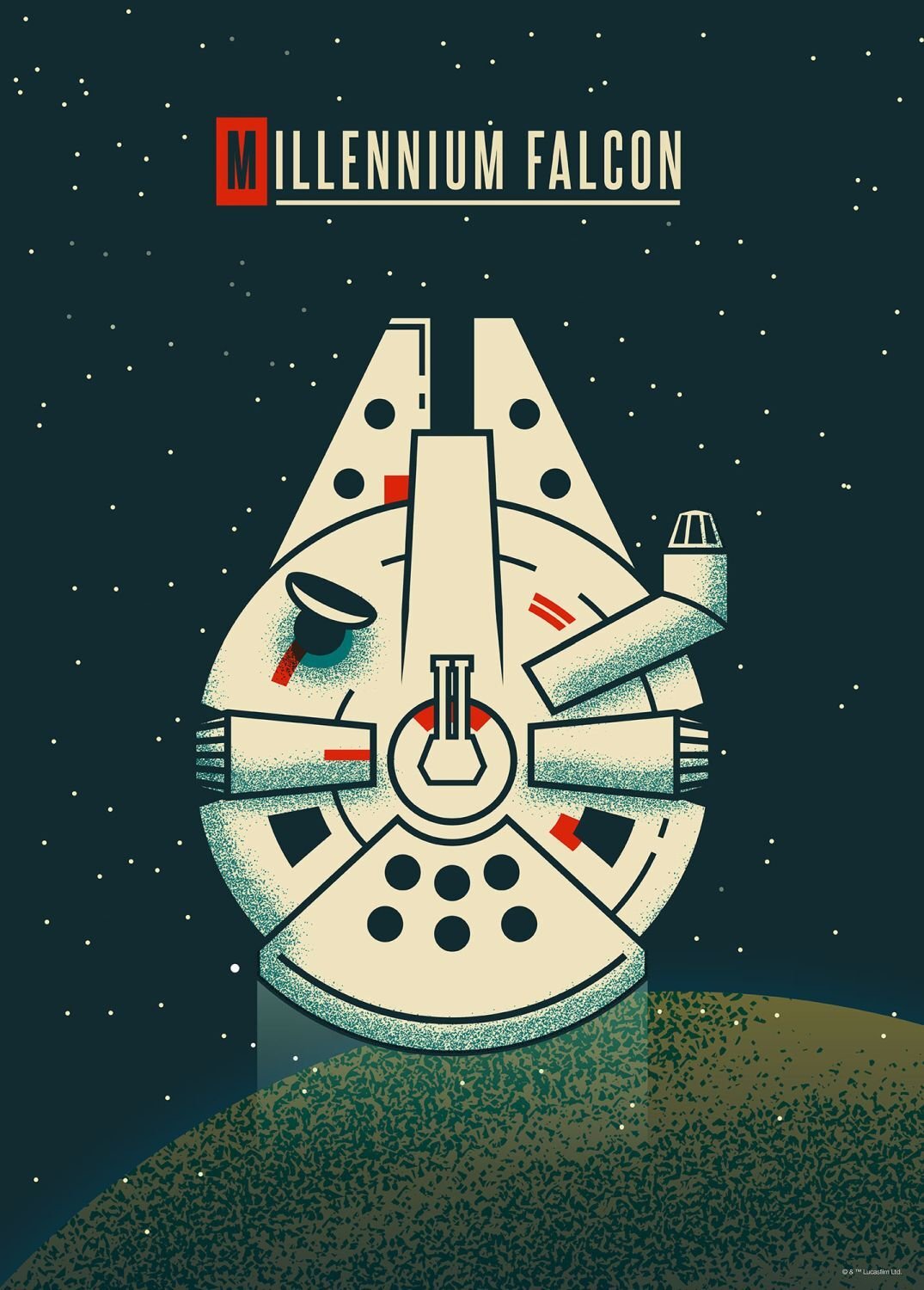 Disney plakat Star Wars ciemnoniebieskim - 612857 - 50 cm x 70 cm