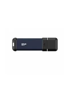 Dysk zewnętrzny SSD Silicon Power MS60 500GB USB 3.2 Gen2 600/500 MB/s Niebieski SP500GBUF3S60VPB - Dyski SSD - miniaturka - grafika 1