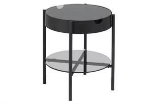 Actona stolik szklany TIPTON czarny - szkło, metal 0000080389 [11877008] - Ławy i stoliki kawowe - miniaturka - grafika 1