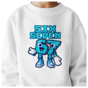 Bluzy dla dziewczynek - BLUZA DZIECIĘCA 67 SIX SEVEN KLOCKI VIRAL DLA CHŁOPCA DZIEWCZYNKI 110-116 - miniaturka - grafika 1