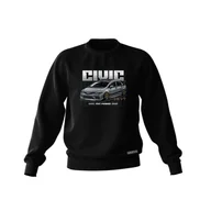 Odzież do sportów motorowych - Czarna bluza HONDA CIVIC FD-L - miniaturka - grafika 1