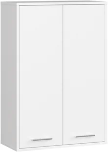 Szafka wisząca łazienkowa FIN 64 cm 2 drzwi 4 półki pojemna - biała - Szafki łazienkowe - miniaturka - grafika 1