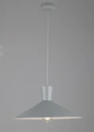 Lampy sufitowe - Szara lampa wisząca z szerokim kloszem V047 R8-R02 - miniaturka - grafika 1
