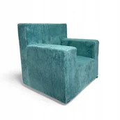 Fotele i pufy dla dzieci - FOTEL FOTELIK DZIECKA BEZPIECZNY POKÓJ PIANKOWY PUFA KRZESEŁKO - miniaturka - grafika 1