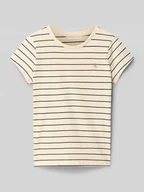 Koszulki dla dziewczynek - T-shirt o kroju slim fit z okrągłym dekoltem - miniaturka - grafika 1