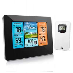 Bezprzewodowa Stacja Pogodowa Higrometr Barometr Termometr Zegar LCD - Stacje pogodowe - miniaturka - grafika 1
