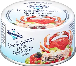 Mięso kraba w zalewie Polpa di Granchio Pacifico 200g - Captain Bird - Konserwy i dania rybne - miniaturka - grafika 1