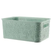 Pudła i pojemniki do przechowywania - Koszyk 5 l FANCY miętowy - miniaturka - grafika 1
