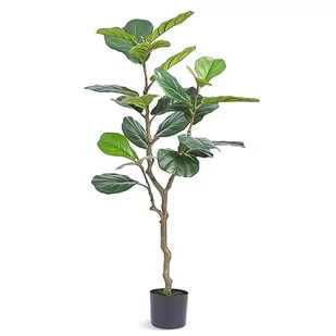 VEVOR Sztuczne Drzewo 121 cm Sztuczna Roślina PE Górna Fałszywe Drzewo Zielona Doniczka 150 x 125 mm Dekoracja w stylu Sztucznej Rośliny do domu, biura, hotelu, centrum handlowego wewnątrz na zewnątrz - Sztuczne drzewka - miniaturka - grafika 1