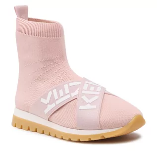 Buty dla dziewczynek - Kenzo Sneakersy KIDS - K19042 Pink 471 - grafika 1